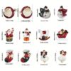 Christmas Colorful Resin Reindeer Pendant Decoration, Christmas Tree Scene Decoration Props