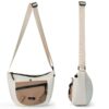Women's Solid Color Crossbody Bag Large Capacity Shoulder for Work