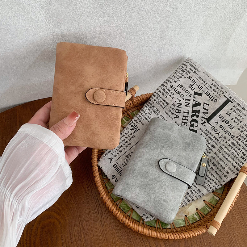 Women's Matte Trifold Wallet with Card Slots