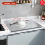 Large Stainless Steel Cutting Board with Juice Lip