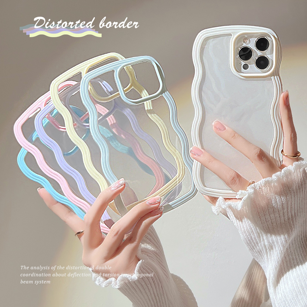 Wave Edge Solid Color Phone Case