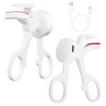 2Pcs Heated Eyelash Curler Electric USB Rechargeable Anti Burn Compact