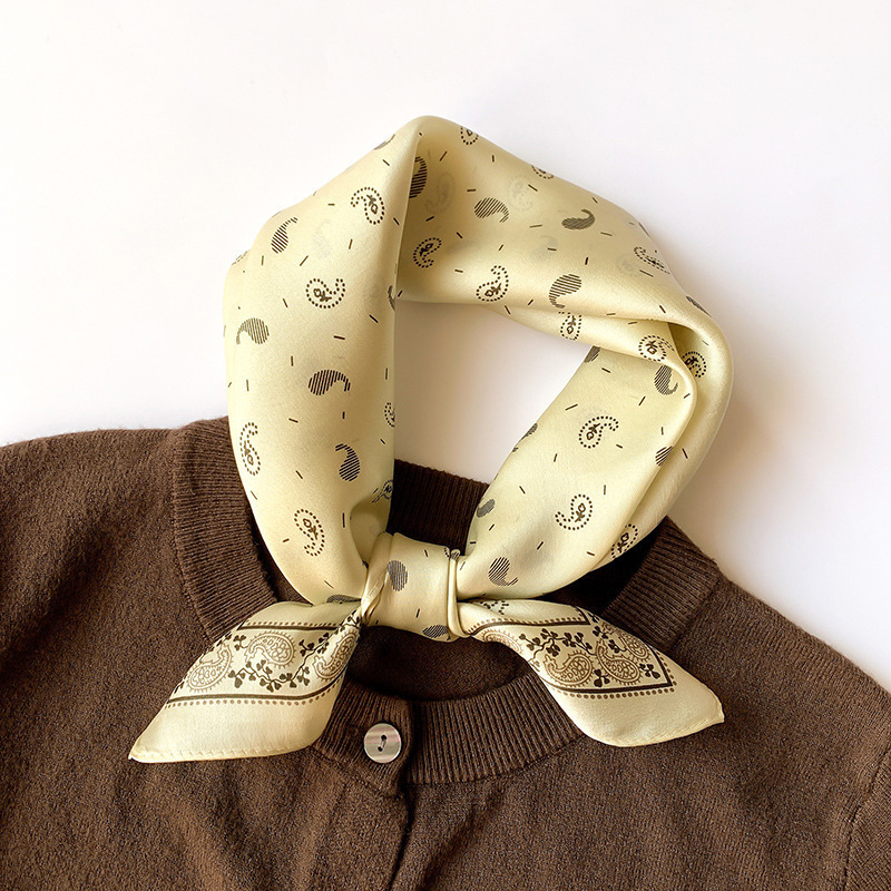 Women's Small Silk-Feel Fashion Scarf
